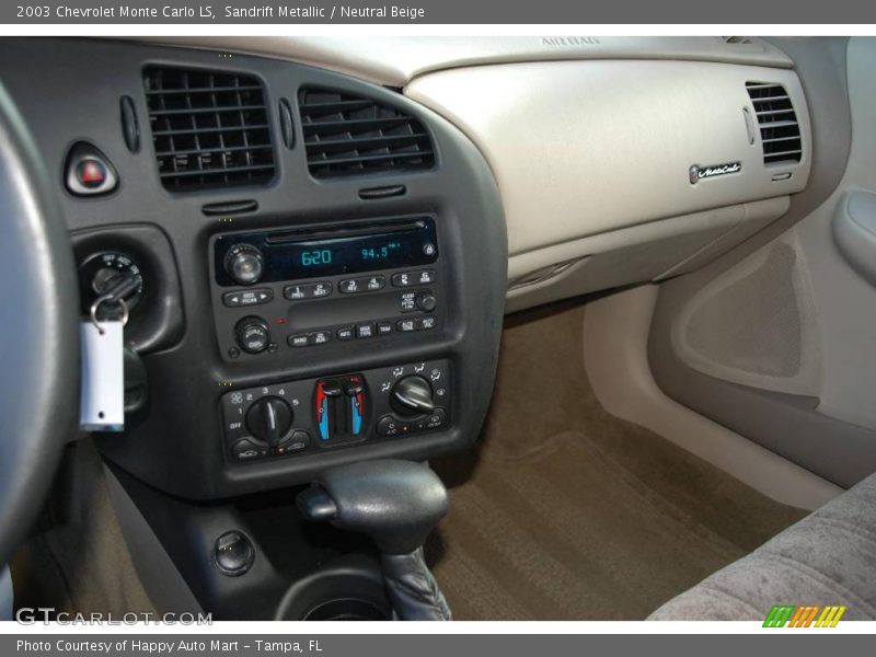 Sandrift Metallic / Neutral Beige 2003 Chevrolet Monte Carlo LS
