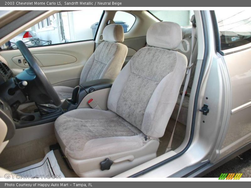 Sandrift Metallic / Neutral Beige 2003 Chevrolet Monte Carlo LS