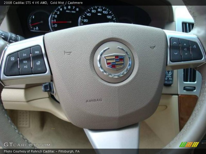Gold Mist / Cashmere 2008 Cadillac STS 4 V6 AWD