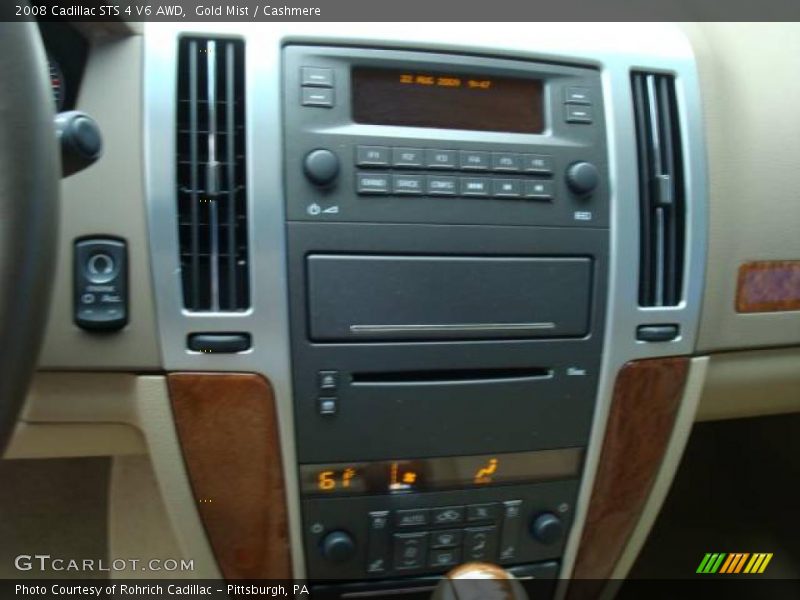 Gold Mist / Cashmere 2008 Cadillac STS 4 V6 AWD