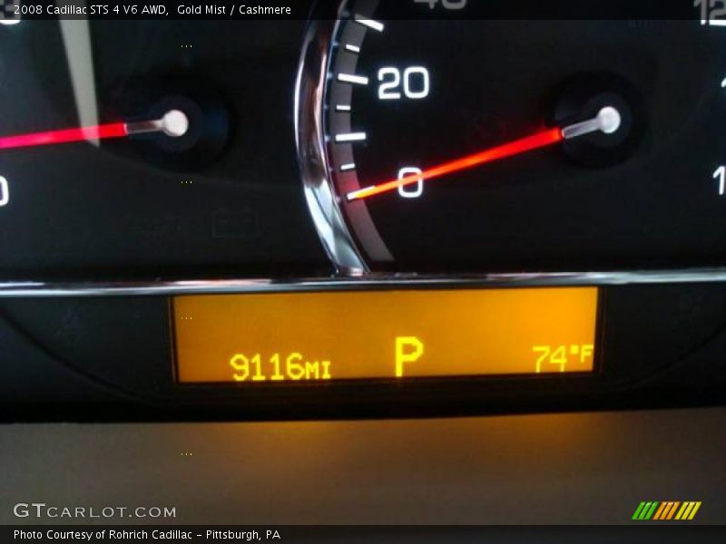 Gold Mist / Cashmere 2008 Cadillac STS 4 V6 AWD