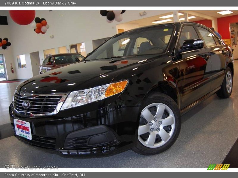Ebony Black / Gray 2009 Kia Optima LX