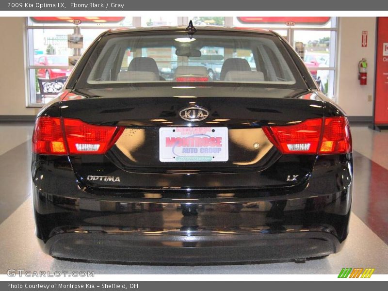 Ebony Black / Gray 2009 Kia Optima LX