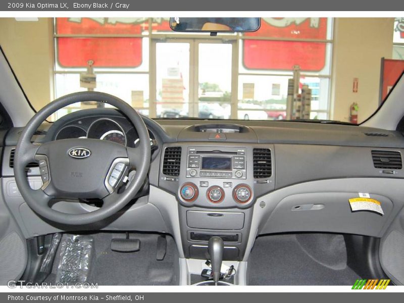 Ebony Black / Gray 2009 Kia Optima LX
