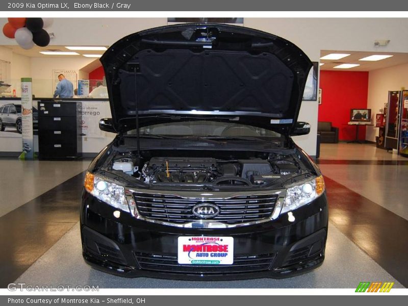 Ebony Black / Gray 2009 Kia Optima LX