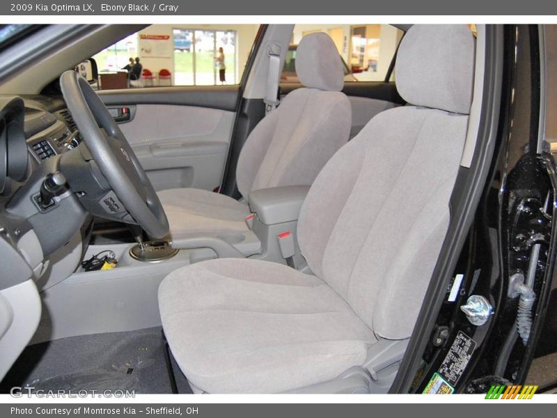 Ebony Black / Gray 2009 Kia Optima LX