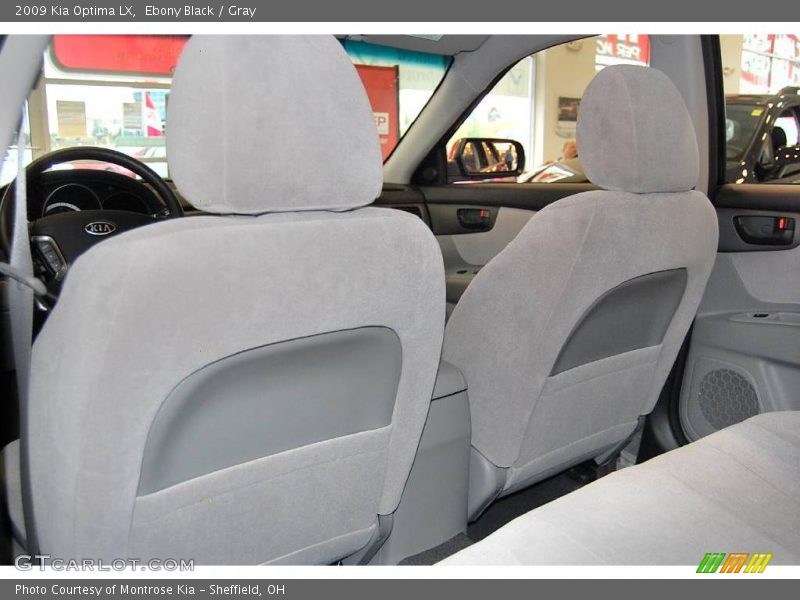 Ebony Black / Gray 2009 Kia Optima LX