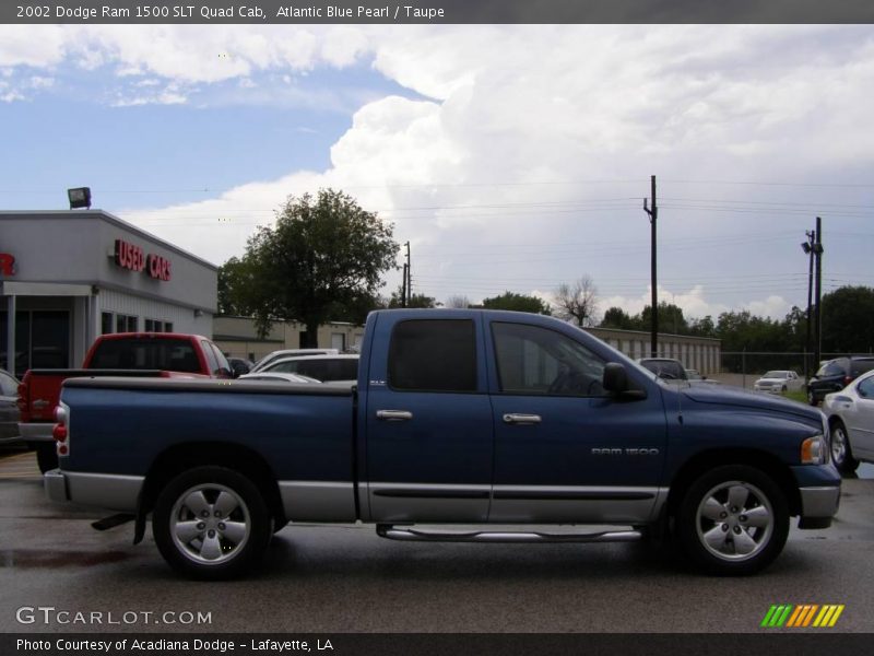 Atlantic Blue Pearl / Taupe 2002 Dodge Ram 1500 SLT Quad Cab