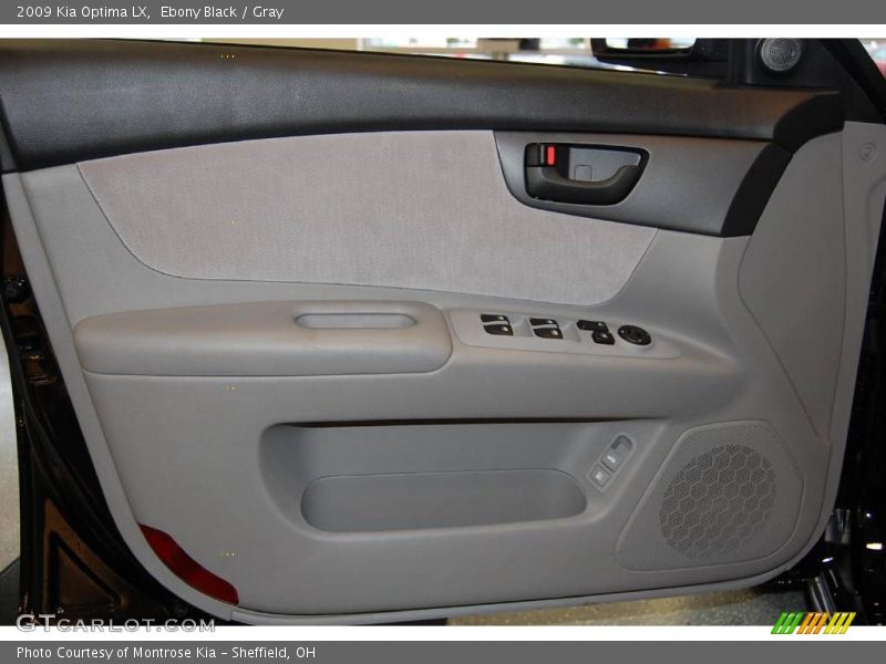 Ebony Black / Gray 2009 Kia Optima LX
