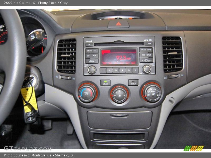 Ebony Black / Gray 2009 Kia Optima LX