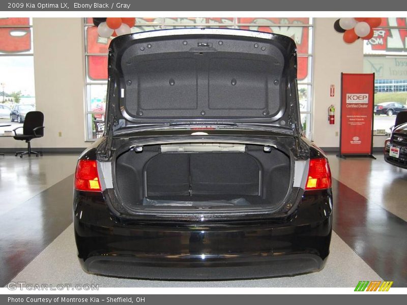 Ebony Black / Gray 2009 Kia Optima LX