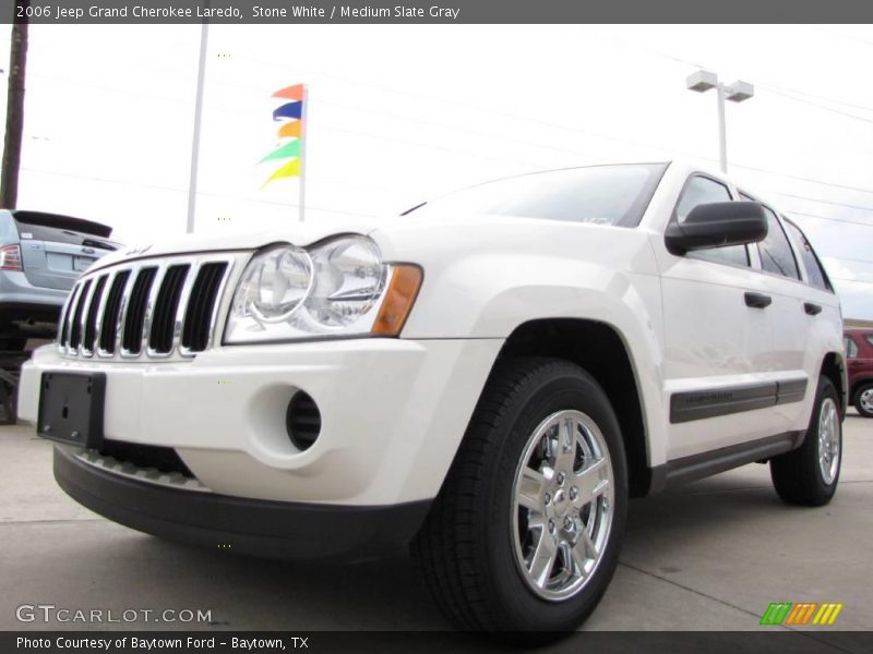 Stone White / Medium Slate Gray 2006 Jeep Grand Cherokee Laredo