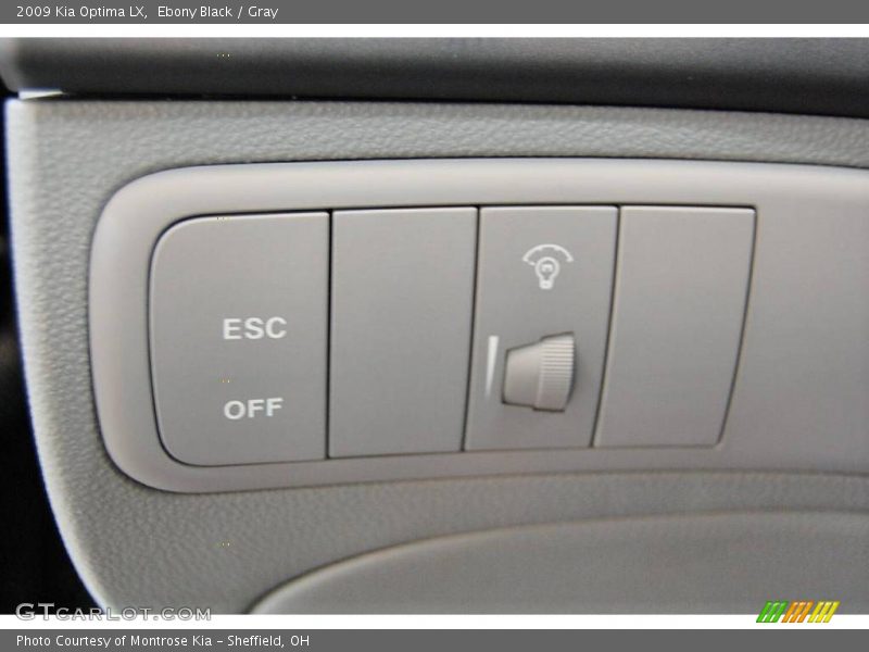 Ebony Black / Gray 2009 Kia Optima LX