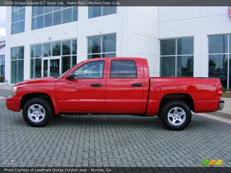 Flame Red / Medium Slate Gray 2006 Dodge Dakota SLT Quad Cab