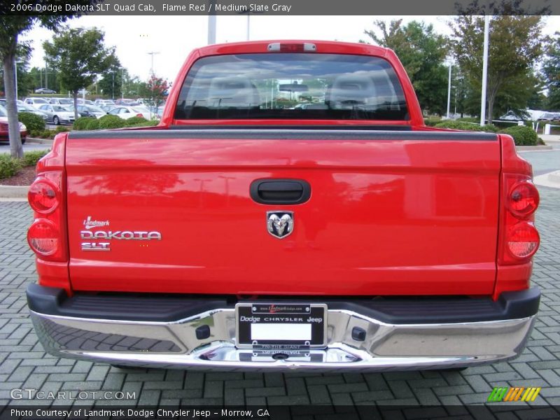 Flame Red / Medium Slate Gray 2006 Dodge Dakota SLT Quad Cab
