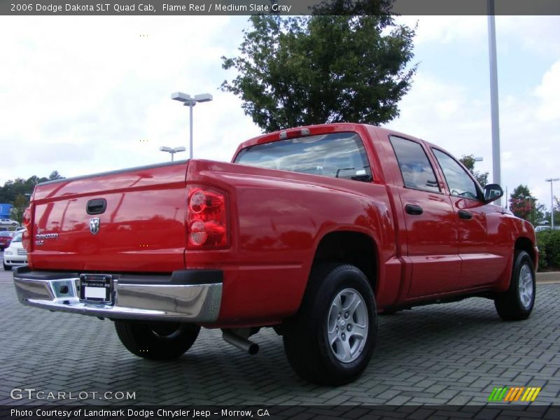 Flame Red / Medium Slate Gray 2006 Dodge Dakota SLT Quad Cab
