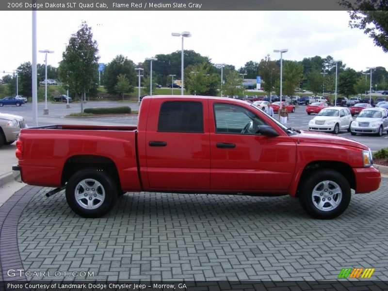 Flame Red / Medium Slate Gray 2006 Dodge Dakota SLT Quad Cab