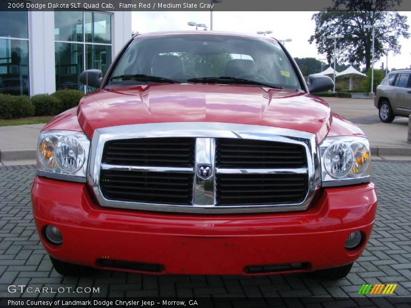 Flame Red / Medium Slate Gray 2006 Dodge Dakota SLT Quad Cab