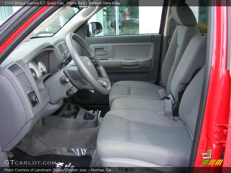 Flame Red / Medium Slate Gray 2006 Dodge Dakota SLT Quad Cab
