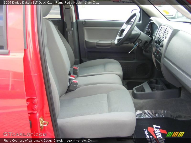 Flame Red / Medium Slate Gray 2006 Dodge Dakota SLT Quad Cab