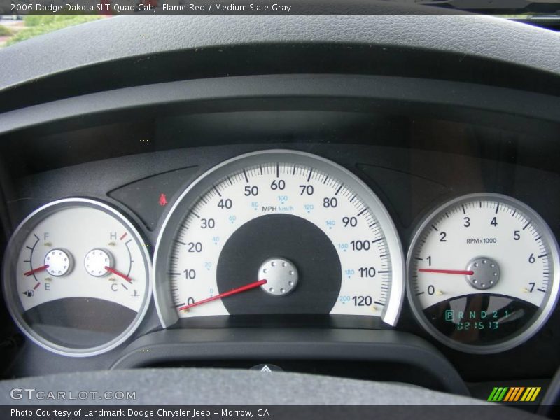 Flame Red / Medium Slate Gray 2006 Dodge Dakota SLT Quad Cab
