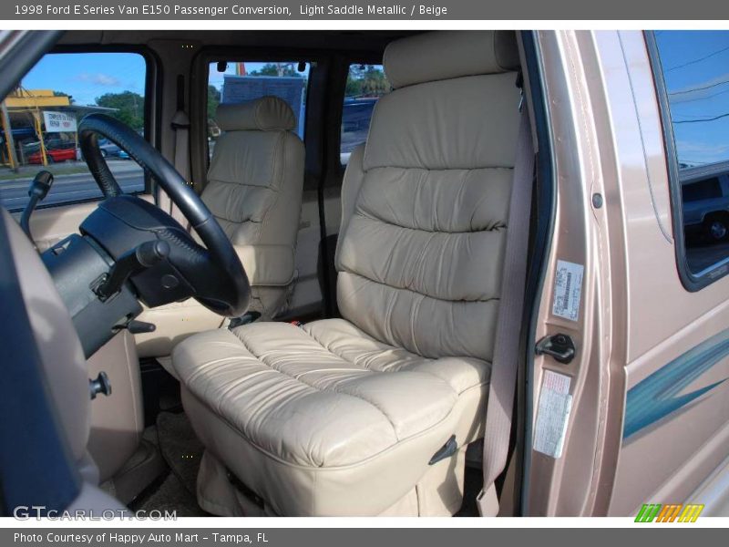 Light Saddle Metallic / Beige 1998 Ford E Series Van E150 Passenger Conversion