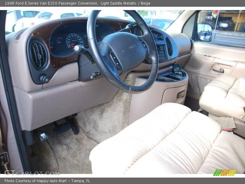Light Saddle Metallic / Beige 1998 Ford E Series Van E150 Passenger Conversion