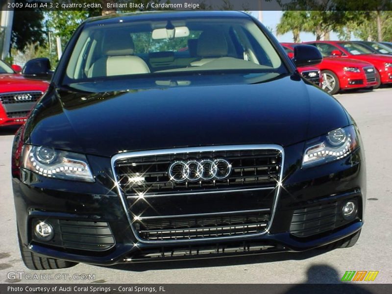 Brilliant Black / Cardamom Beige 2009 Audi A4 3.2 quattro Sedan