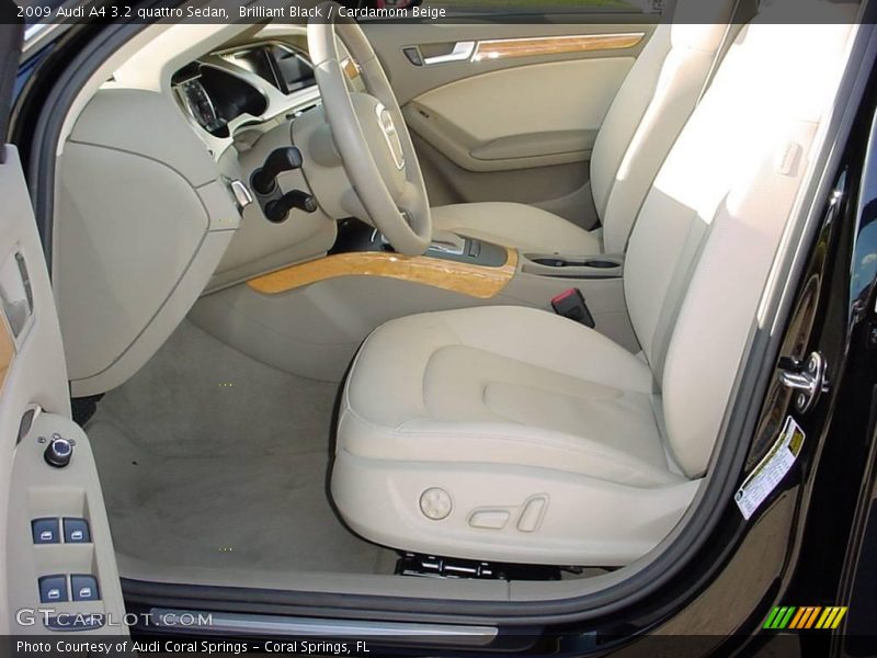 Brilliant Black / Cardamom Beige 2009 Audi A4 3.2 quattro Sedan