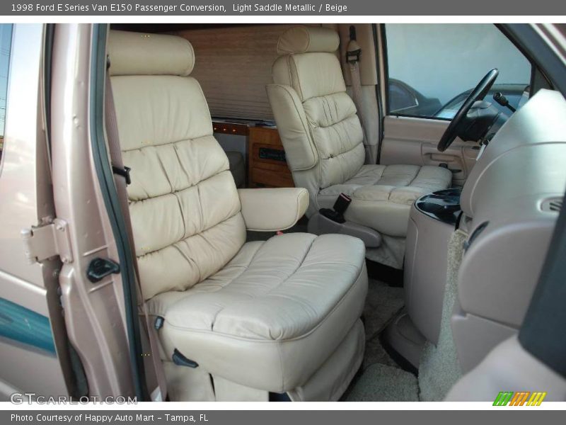 Light Saddle Metallic / Beige 1998 Ford E Series Van E150 Passenger Conversion