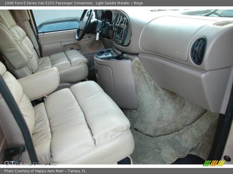 Light Saddle Metallic / Beige 1998 Ford E Series Van E150 Passenger Conversion