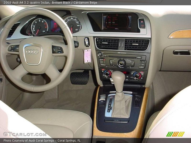 Brilliant Black / Cardamom Beige 2009 Audi A4 3.2 quattro Sedan