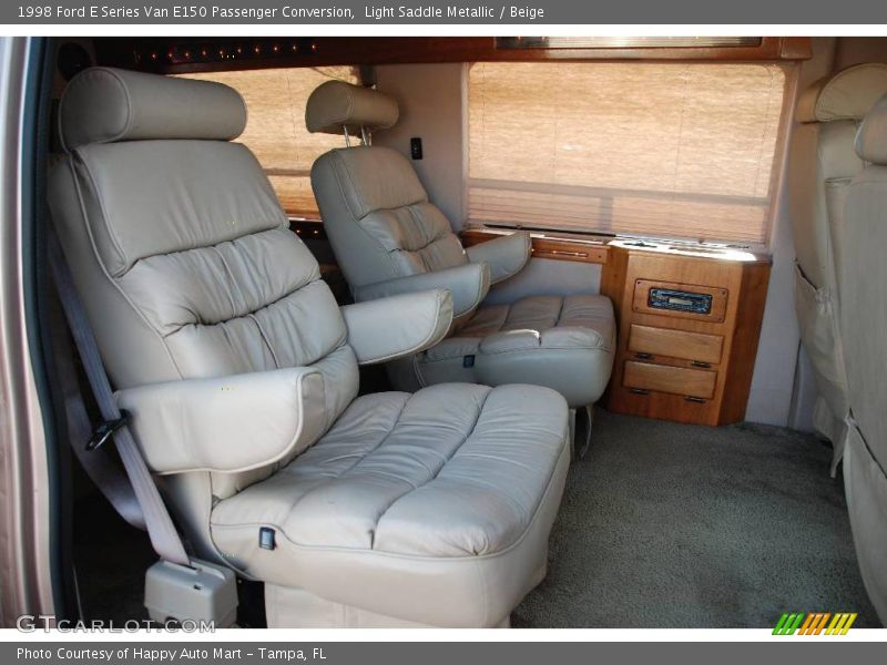 Light Saddle Metallic / Beige 1998 Ford E Series Van E150 Passenger Conversion