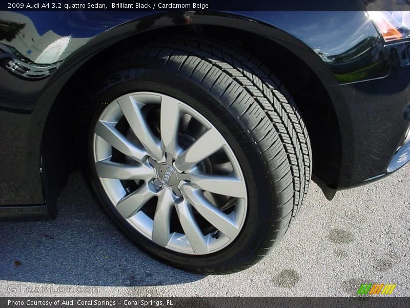 Brilliant Black / Cardamom Beige 2009 Audi A4 3.2 quattro Sedan