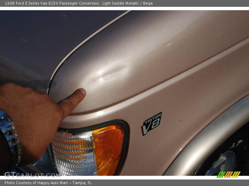 Light Saddle Metallic / Beige 1998 Ford E Series Van E150 Passenger Conversion