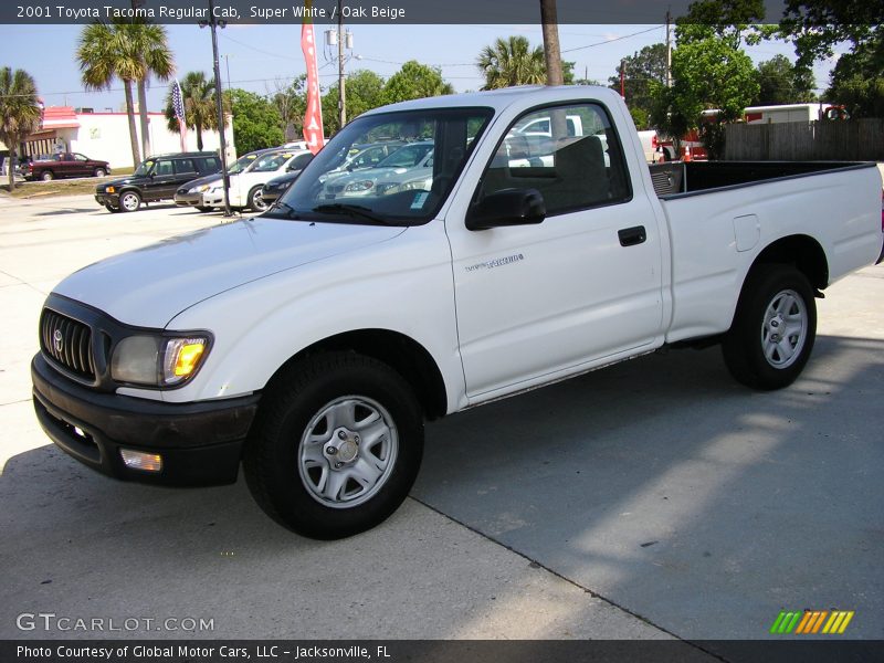 Super White / Oak Beige 2001 Toyota Tacoma Regular Cab