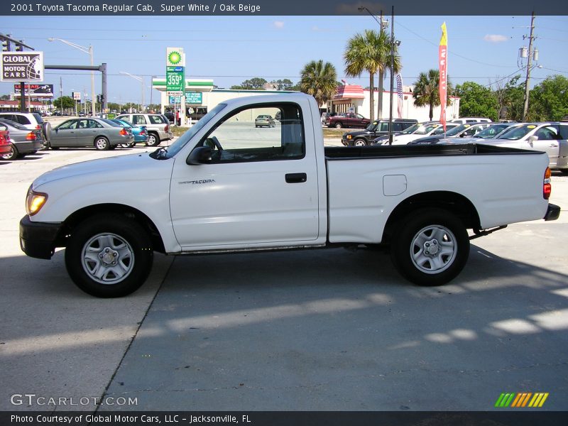Super White / Oak Beige 2001 Toyota Tacoma Regular Cab