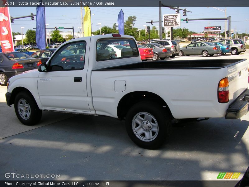 Super White / Oak Beige 2001 Toyota Tacoma Regular Cab