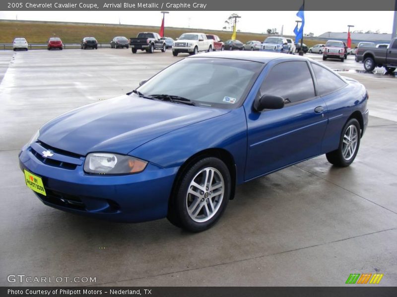 Arrival Blue Metallic / Graphite Gray 2005 Chevrolet Cavalier Coupe