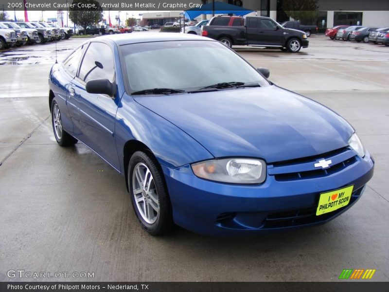 Arrival Blue Metallic / Graphite Gray 2005 Chevrolet Cavalier Coupe