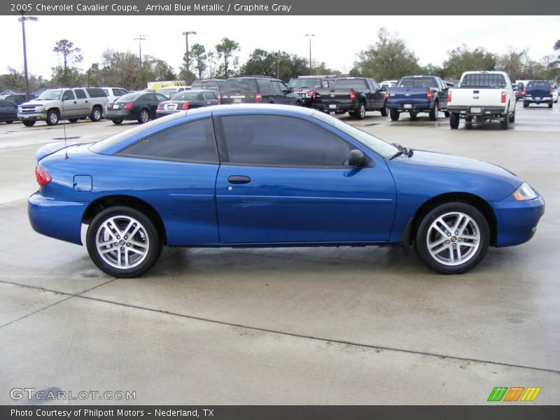 Arrival Blue Metallic / Graphite Gray 2005 Chevrolet Cavalier Coupe