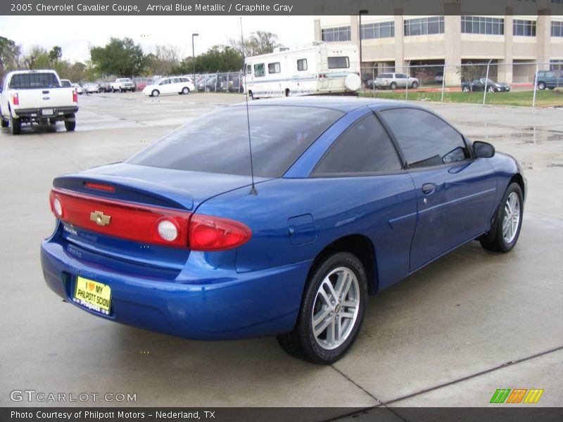 Arrival Blue Metallic / Graphite Gray 2005 Chevrolet Cavalier Coupe