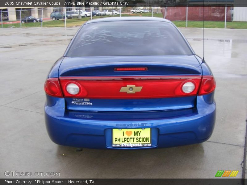 Arrival Blue Metallic / Graphite Gray 2005 Chevrolet Cavalier Coupe