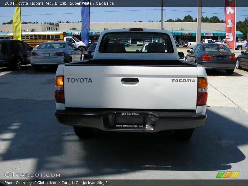 Super White / Oak Beige 2001 Toyota Tacoma Regular Cab