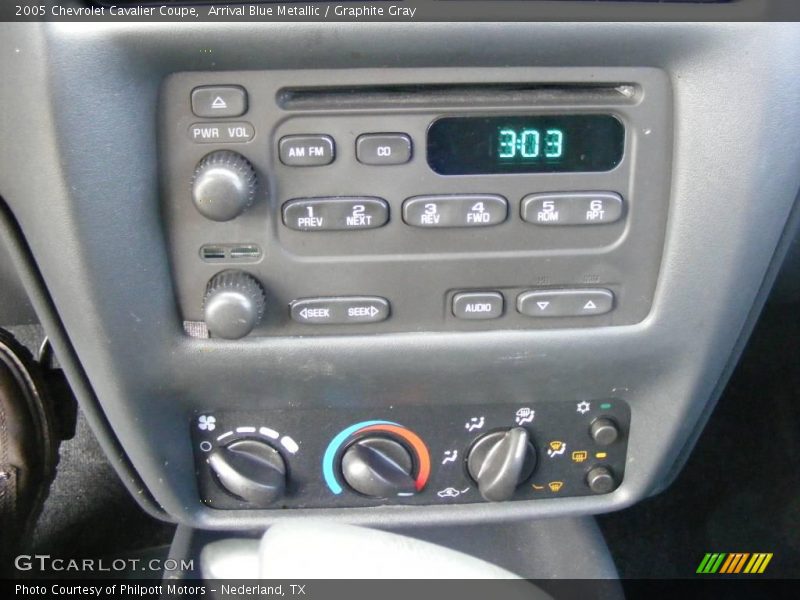 Arrival Blue Metallic / Graphite Gray 2005 Chevrolet Cavalier Coupe