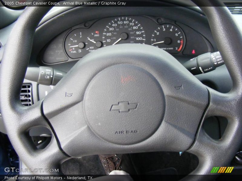 Arrival Blue Metallic / Graphite Gray 2005 Chevrolet Cavalier Coupe