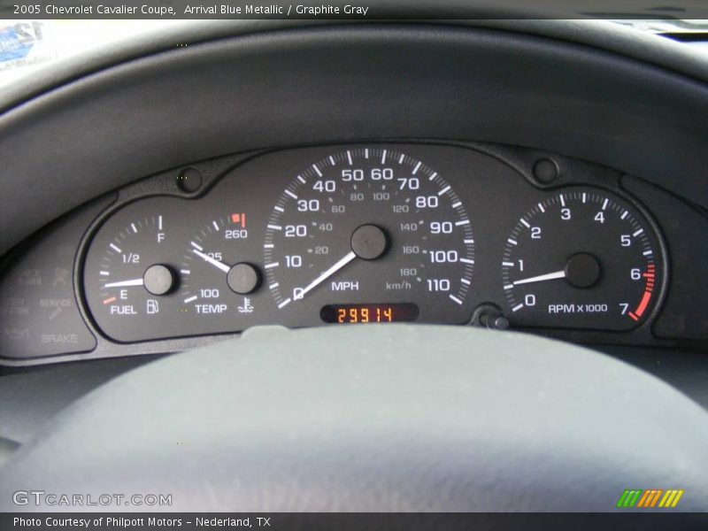 Arrival Blue Metallic / Graphite Gray 2005 Chevrolet Cavalier Coupe