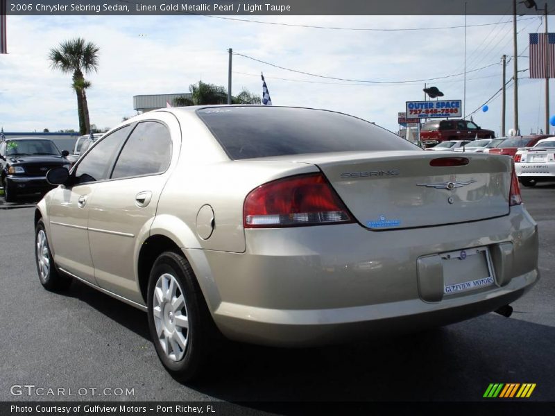 Linen Gold Metallic Pearl / Light Taupe 2006 Chrysler Sebring Sedan