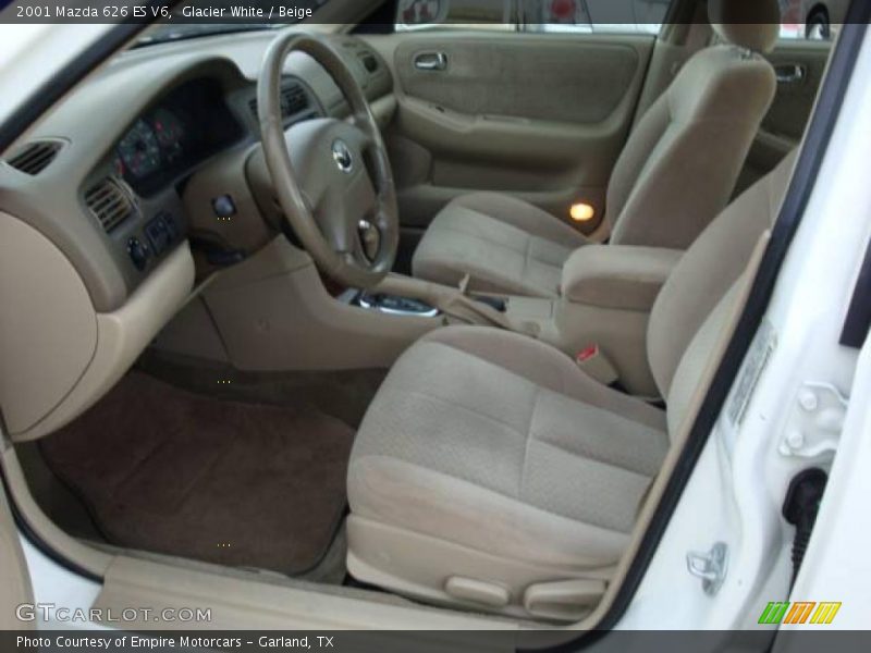 Glacier White / Beige 2001 Mazda 626 ES V6