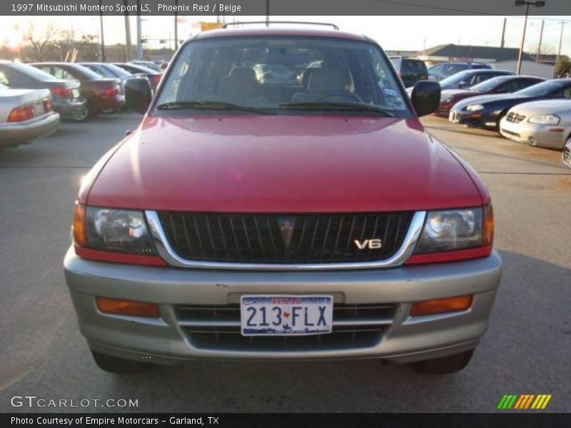Phoenix Red / Beige 1997 Mitsubishi Montero Sport LS